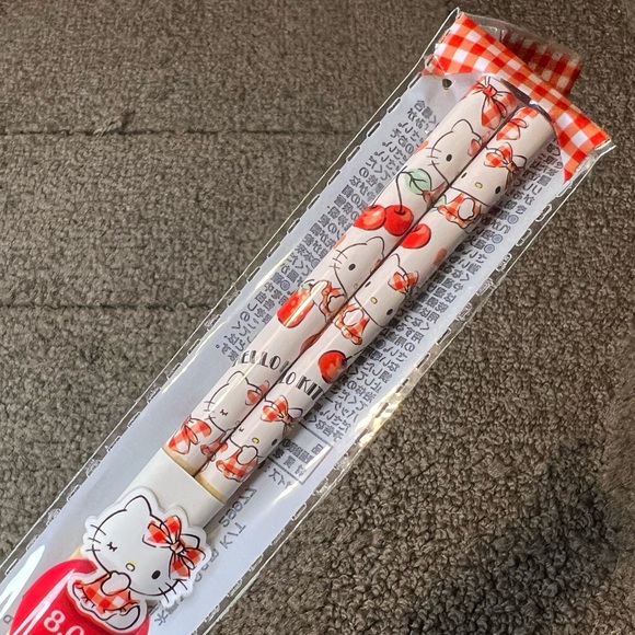 Hello Kitty Wooden Chopsticks Japan Exclusive Officially Licensed Sanrio Kawaii - Picture 5 of 11